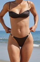 PacSun Briella Shine Adjustable Strap Bikini Bottom