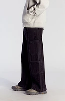 Pacsun Black Cargo Extreme Baggy Jeans