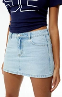 Thrills Light Indigo Sophie Denim Mini Skirt