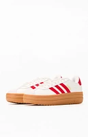 adidas Women's White & Red VL Court Bold Sneakers