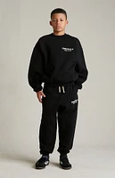 Fear of God Essentials Kids Black Fleece Sweatpants