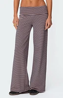 Edikted Lilah Striped Fold Over Pants