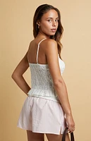 Beverly and Beck Aubrey Eyelet Tank Top