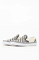 Vans Kids White & Checker Classic Slip-On Shoes