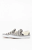 Vans Kids White & Checker Classic Slip-On Shoes