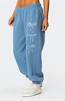 Edikted Bow Bliss Oversized Sweatpants