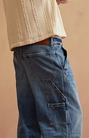 RARE DNM EDIT Dark Blue Carpenter Extreme Baggy Jeans