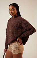 LA Hearts Faux Suede Snake Micro Shorts