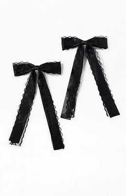 LA Hearts 2 Pack Kaelie Bow Hair Clips