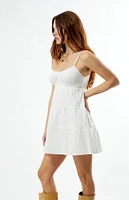 Your Favorite Button Front Tiered Mini Dress