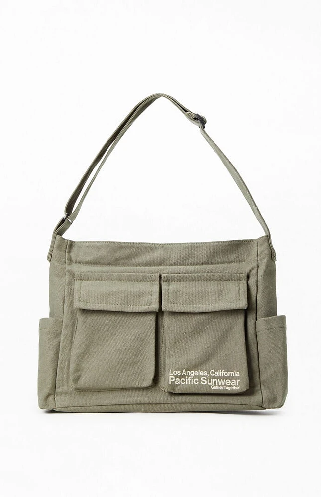 PacSun Pacific Sunwear Utility Crossbody Tote Bag