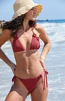 Pacsun Red Abby Crochet Tie Side Bikini Bottom