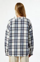 LA Hearts Oversized Boyfriend Flannel Shirt