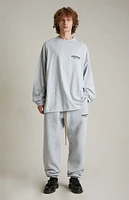 Fear of God Essentials Light Heather Grey Fleece Sweatpants