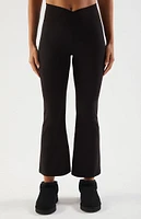 PAC 1980 WHISPER Active Crossover Cropped Flare Yoga Pants