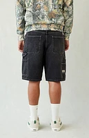 Pacsun Black Baggy Denim Carpenter Shorts