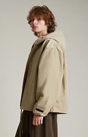 Fear of God Essentials Desert Sand Textured Nylon Hooded Jacket