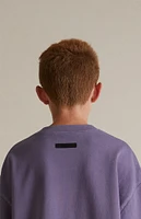 Fear of God Essentials Kids Lavender Heavy T-Shirt