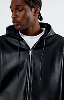 The Met x PacSun Faux Leather Hooded Jacket