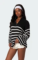 Oversized Quarter Zip Sweater