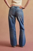 RARE DNM EDIT Medium Blue Low Rise Girlfriend Jeans