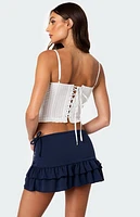 Edikted Greca Striped Poplin Corset