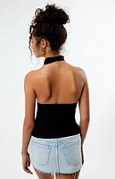 WEWOREWHAT Knit Halter Top