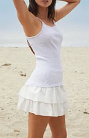 John Galt Gray Belle Bow Tank Top