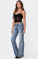 Edikted Cami Sheer Lace Tank Top