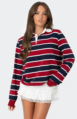 Edikted Hanna Striped Collared Shirt