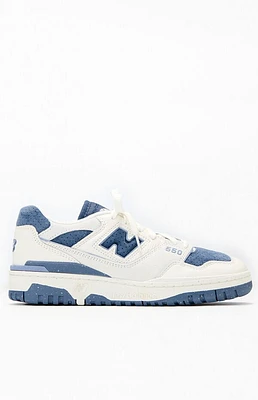 New Balance White & 550 Sneakers