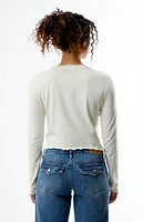 True Religion Distressed Wing Long Sleeve Baby T-Shirt