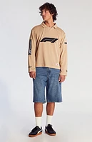 Pacsun Dark Indigo Extreme Baggy Denim Shorts