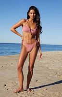 Pacsun Red Gingham Tie Side Bikini Bottom
