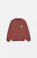 Fear of God Essentials Kids Crimson University Fleece Crew Neck Sweatshirt