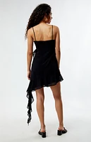 Glamorous Black Ruffle Mini Dress
