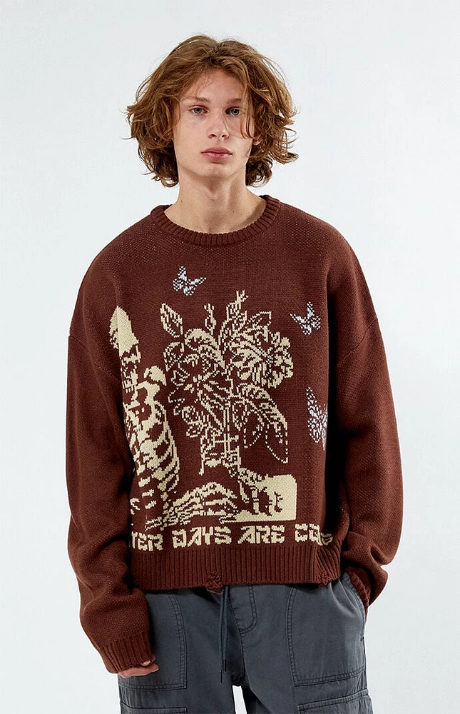 PacSun Better Days Cropped Sweater