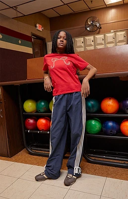 PacSun Kids Blue Bow Track Pants