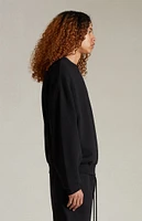 Fear of God Essentials Jet Black Crew Neck Sweatshirt