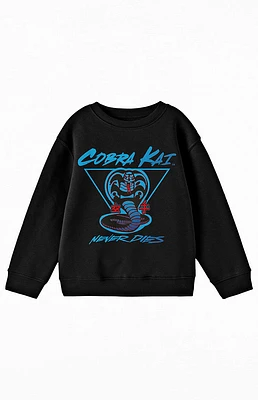 Kids Cobra Kai Never Dies Crew Neck Sweatshirt