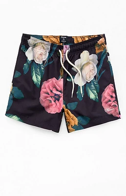 PacSun Bloom AOP 4.5'' Swim Trunks