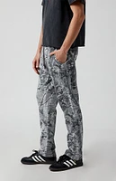 PacSun Gray Camo Straight Leg Sweatpants