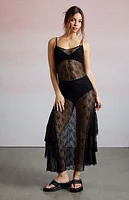 Third Charm Ashtin Lace Midi Dress