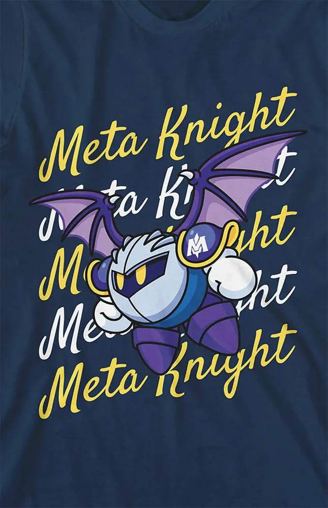 Kids Kirby Meta Knight Flying T-Shirt
