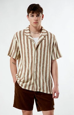Pacsun Textured Stripe Camp Shirt