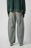 Pacsun Mason Baggy Barrel Jeans Medium Indigo Tinted