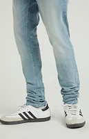 PacSun Stacked Skinny Light Indigo Jeans