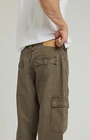 PacSun Brown Baggy Cargo Jeans