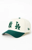 New Era Hunter Green NY & LA 9FORTY Snapback Hat