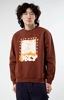Obey Wrestler Boxy Crew Neck Sweatshirt
